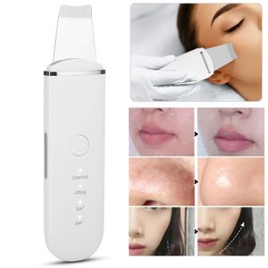 CARER SPARK Épurateur de Peau Ultrasonique - Spatule Visage à Ultrasons EMS Ions Lumière Rouge et Bleue, 4 Modes pour Nettoyage en Profondeur Élimination des Points Noirs Exfoliation Douce